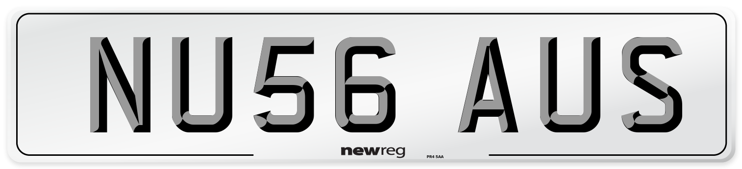 NU56 AUS Number Plate from New Reg